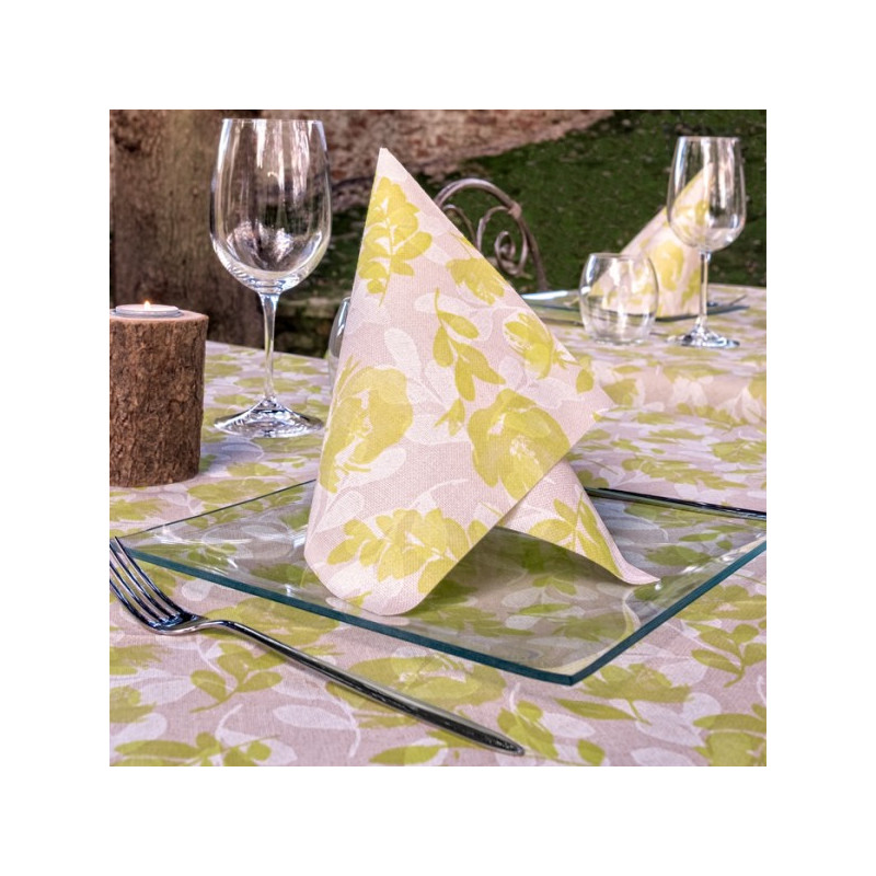 Tovaglioli di carta con decorazioni floreali 40x40