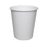 Bicchiere di cartone bianco monouso per ristoranti, bar e caffetterie