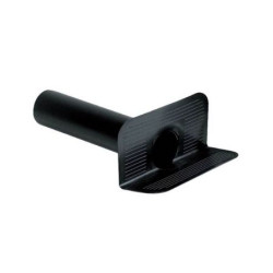 bocchettone angolare in plastica d. 80