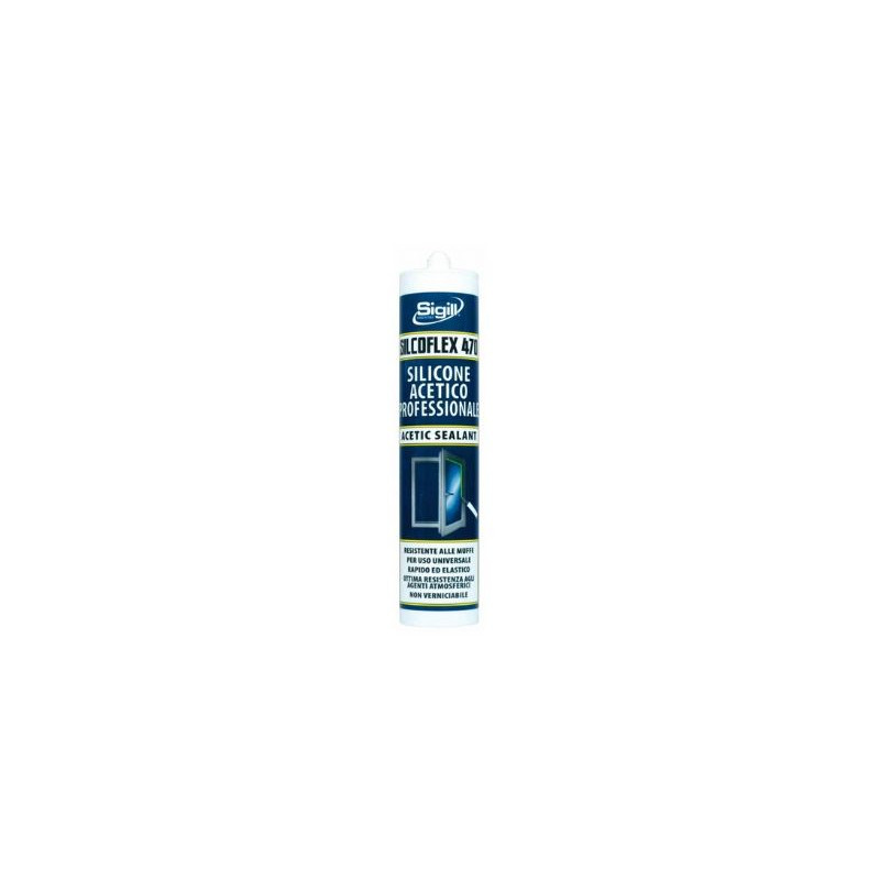 Silcoflex 470 silicone acetico trasparente 280 Ml - Sigill