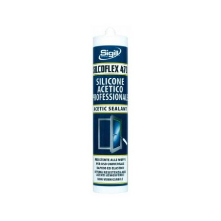 Silcoflex 470 silicone acetico trasparente 280 Ml - Sigill