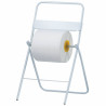 Cavalletto porta rotolo industriale in metallo verniciato bianco