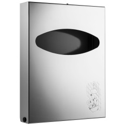 Dispenser carta copriwater coperchio INOX - Mini