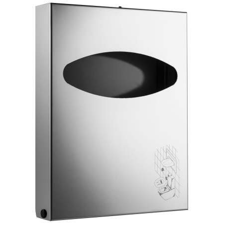 Dispenser carta copriwater coperchio INOX - Mini