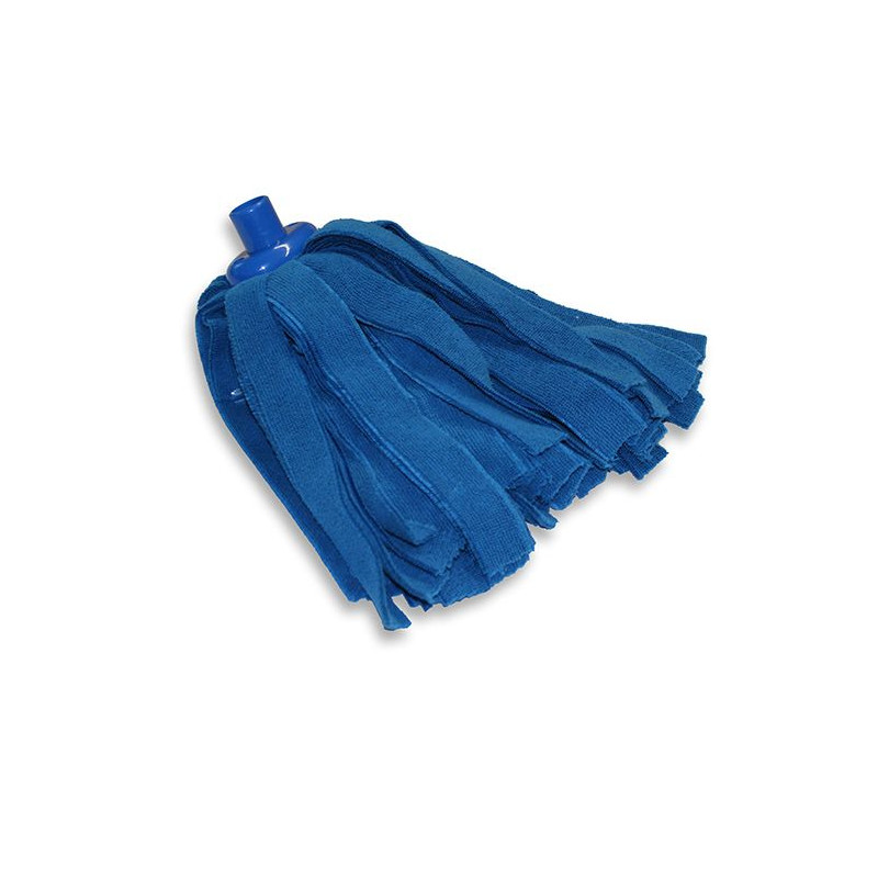 Moppino in tessuto microfibra blu