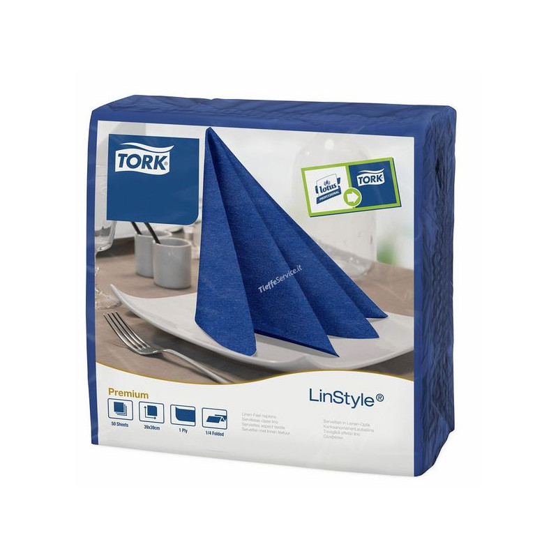Tovaglioli Tork Airlaid colorati Linstyle-Tov-blu