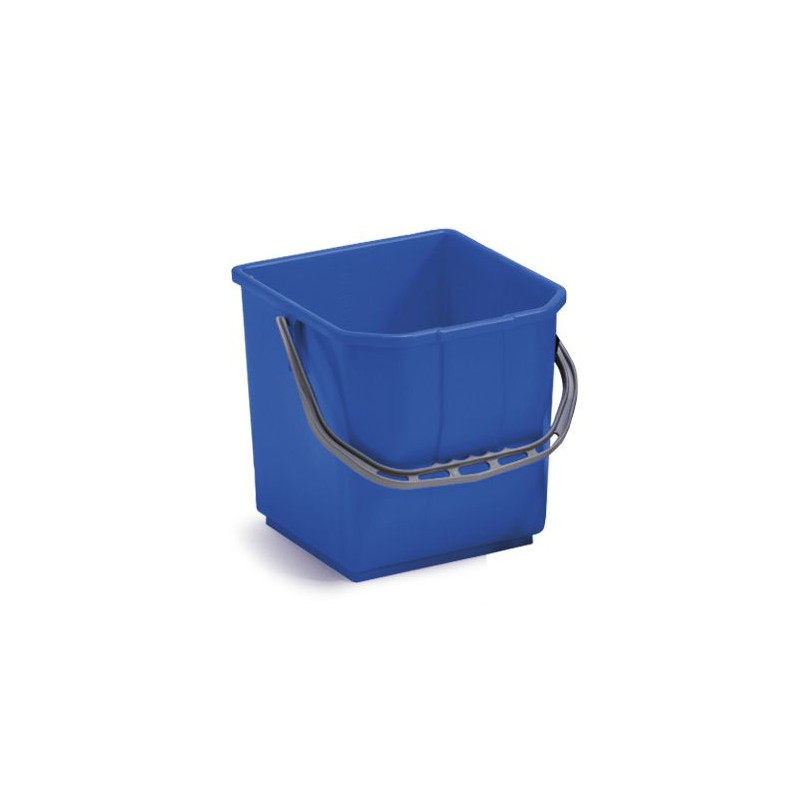 Secchio blu Lt. 25 in moplen confezionato
