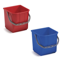 Secchio blu Lt. 25 in moplen confezionato