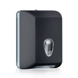 Dispenser LUXURY nero per carta igienica interfogliata