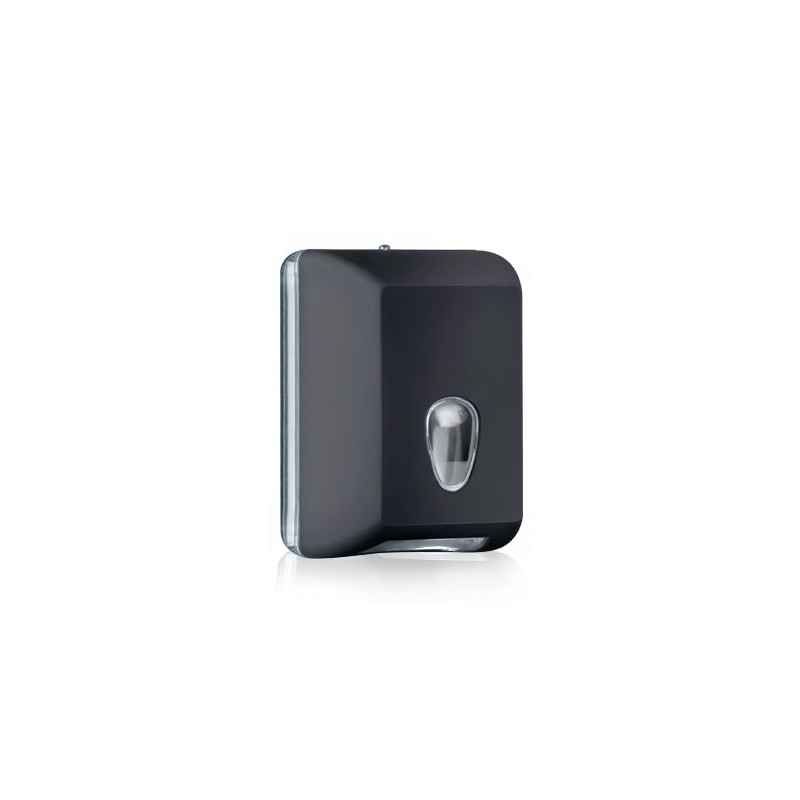 Dispenser LUXURY nero per carta igienica interfogliata