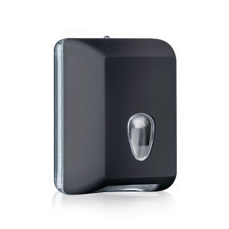 Dispenser LUXURY nero per carta igienica interfogliata