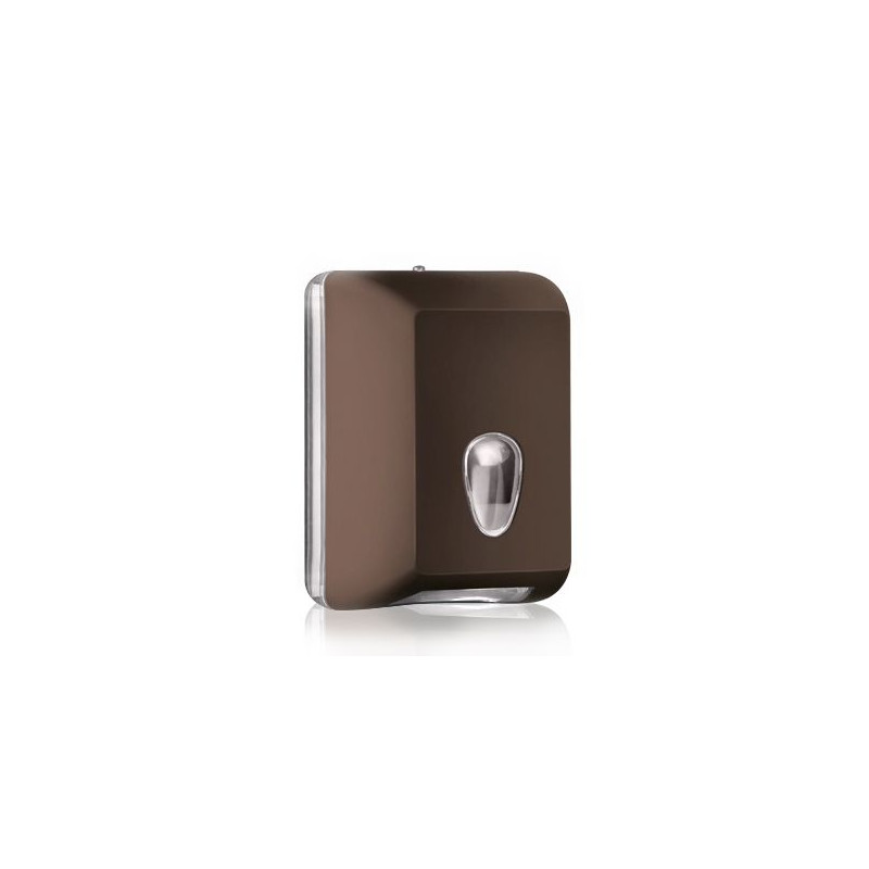Dispenser LUXURY marrone per carta igienica interfogliata