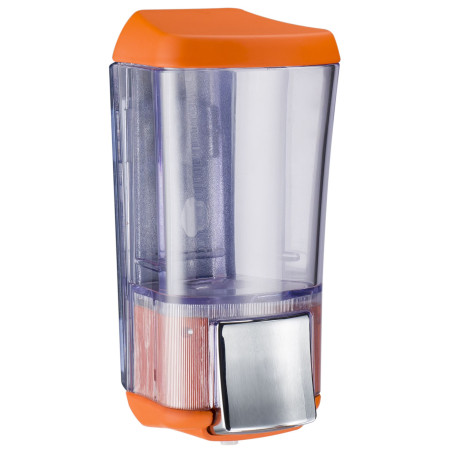 Dispenser KALLA arancione per sapone liquido a rimpimento