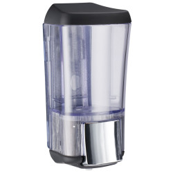 Dispenser KALLA nero per sapone liquido a rimpimento