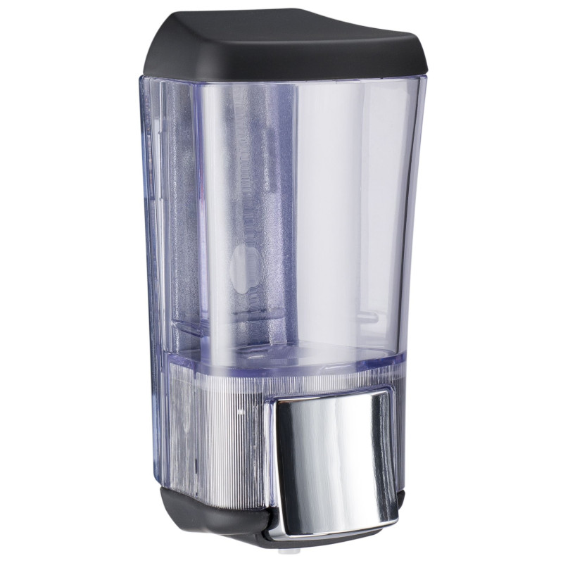 Dispenser KALLA nero per sapone liquido a rimpimento