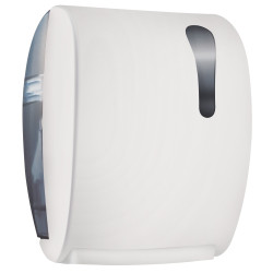 Dispenser carta asciugamani a taglio automatico bianco