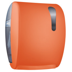 Dispenser carta asciugamani a taglio automatico arancione