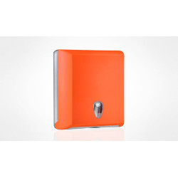 Dispenser arancione carta asciugamani interfogliata