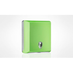 Dispenser verde carta asciugamani interfogliata