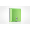 Dispenser verde carta asciugamani interfogliata
