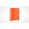 Dispenser arancione carta asciugamani interfogliati a "C", "V" e "Z"