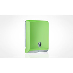 Dispenser verde carta asciugamani interfogliati a "C", "V" e "Z"