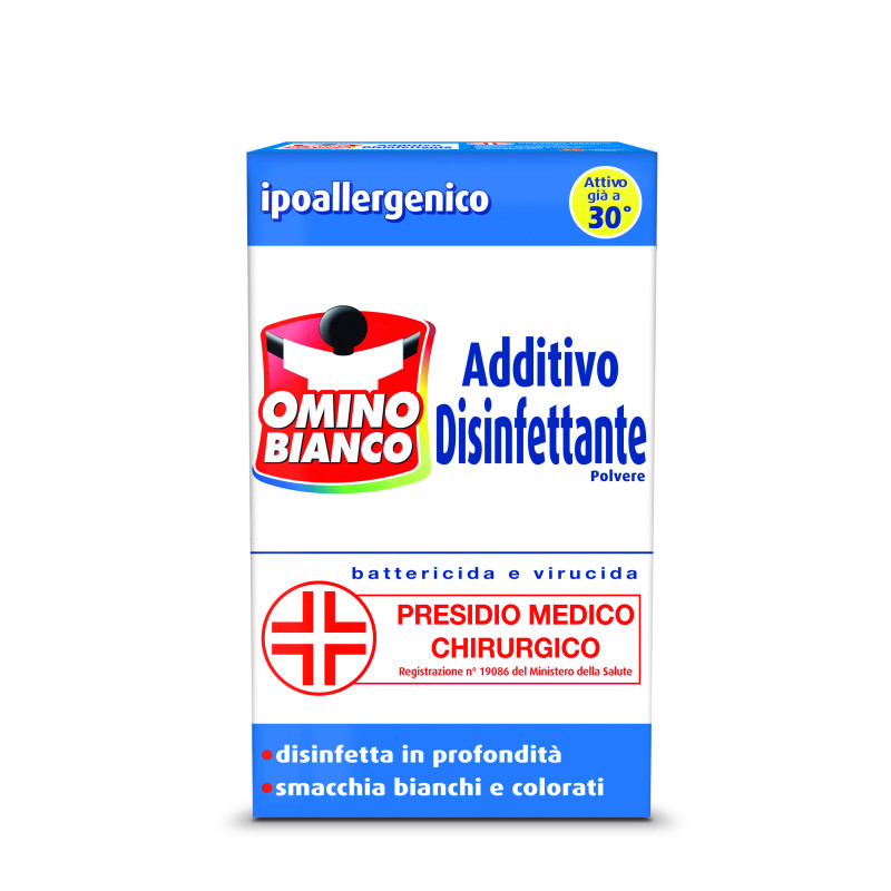 Omino bianco additvo disinfettante in polvere