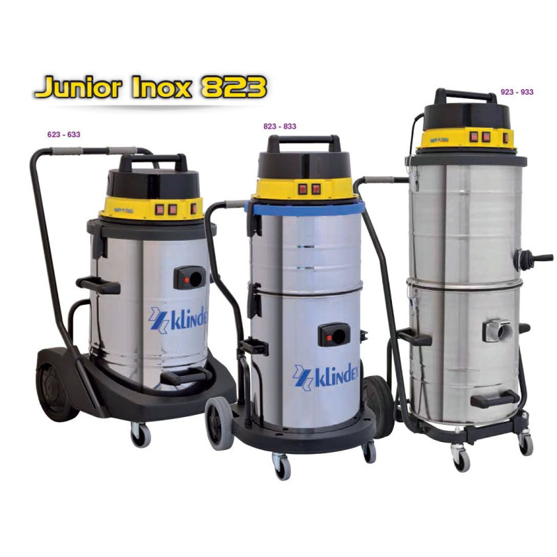 Aspirapolvere/liquidi Junior Inox serie 823