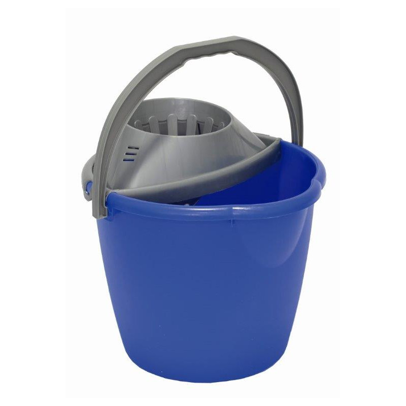 Secchio con strizzatore blu 13 lt
