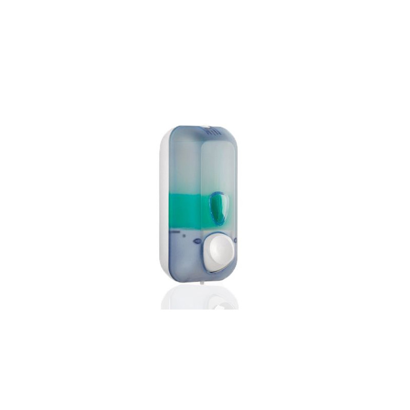 Dispenser sapone liquido a riempiemento glass/bianco