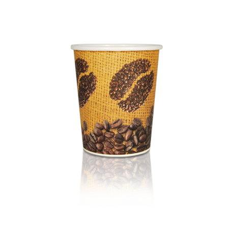 Bicchieri Monouso da bibita calda e caffè da 80Ml, cartone da1800 Pz, 