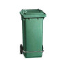 Pattumiera Lt120 con pedale e ruote Verdi