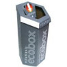 Contenitore ECOBOX RIFIUTI QUI -Grigio "Rifiuti"