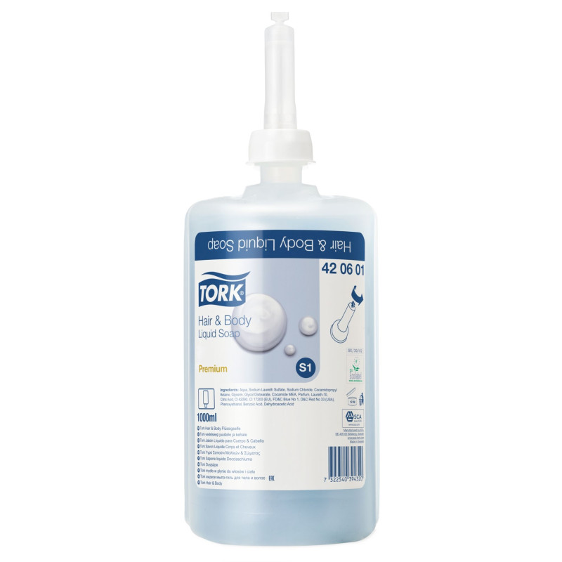 Tork Sapone Liquido Doccia Schiuma 1 Lt