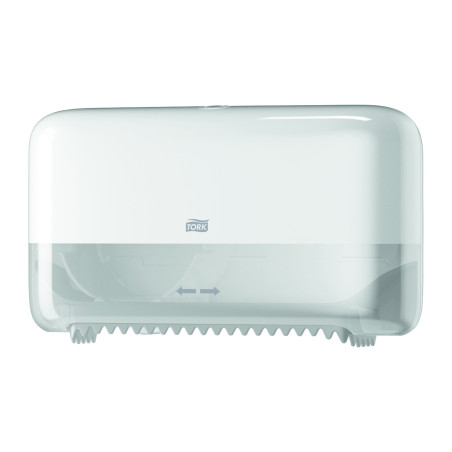 Dispenser Due Rotoli Carta Igienica Senz'anima, Mid-Size-Bianco
