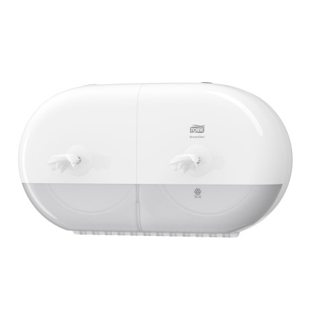 Tork Dispenser SmartOne® Mini Double NEW-Bianco/trasparente