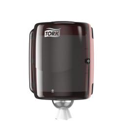 Tork Dispenser ad Estrazione Centrale Maxi -Nero/Rosso
