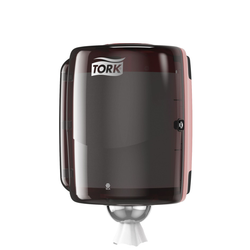 Tork Dispenser ad Estrazione Centrale Maxi -Nero/Rosso
