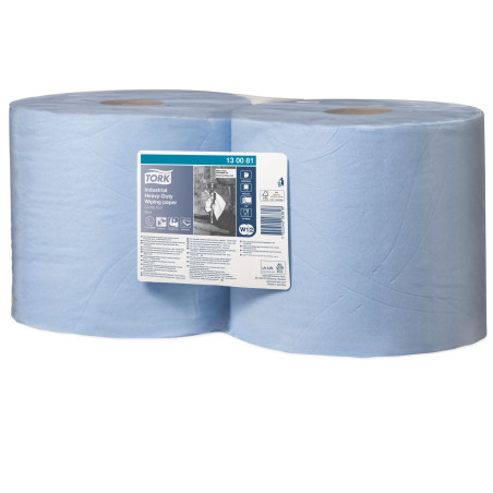 Tork Carta per Asciugatura Industriale Blu 3 Veli 350 Strappi 2 Pcs
