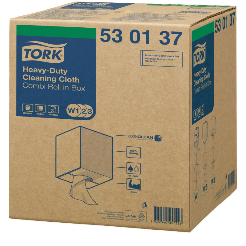 Tork Panno Rotolo per Pulizia ExelClean 280 Strappi