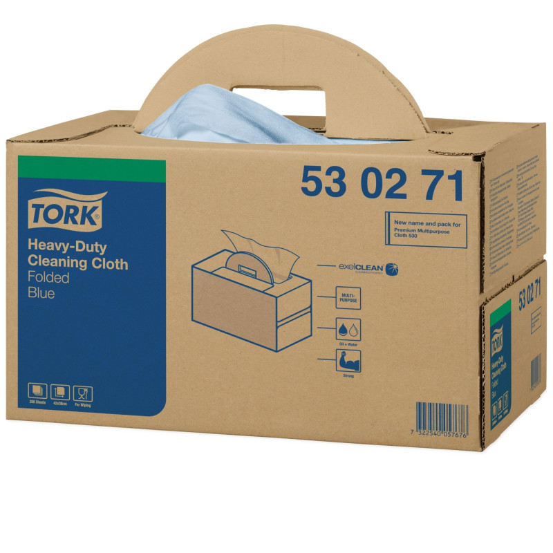 Tork Panni Piegati  Blu Handy Box per Pulizia ExelClean 200 Pcs