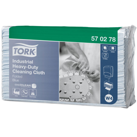 Tork Panni Piegati Blu ExelClean 375 Pcs