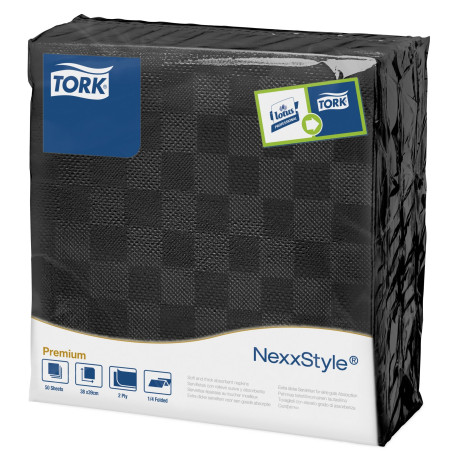 Tork Tovaglioli Dinner Napkins Textured Goffrato P/4 900 Pcs-Tov-nero