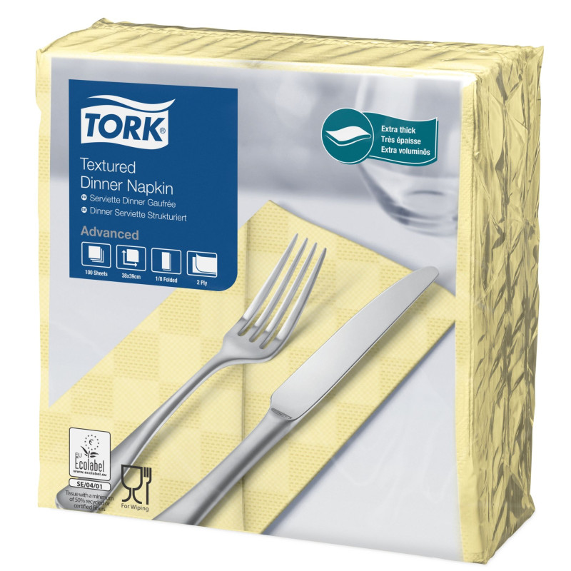 Tork Dinner Tovagliolo Textured Goffrati P/8 1200 Pcs-TChampagne