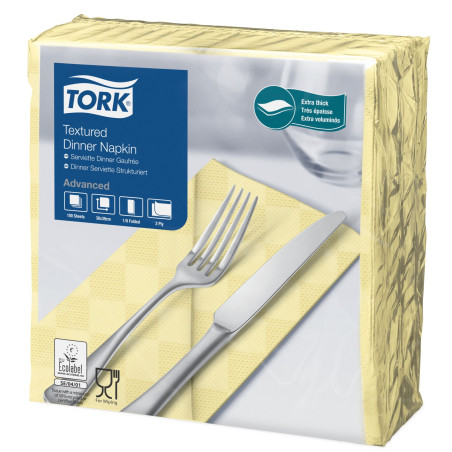 Tork Dinner Tovagliolo Textured Goffrati P/8 1200 Pcs-TChampagne