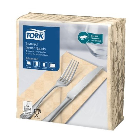 Tork Dinner Tovagliolo Textured Goffrati P/8 1200 Pcs-Tov-sabbia