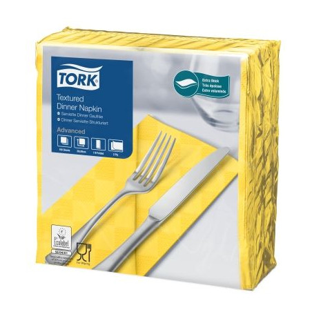 Tork Dinner Tovagliolo Textured Goffrati P/8 1200 Pcs-Tov-giallo