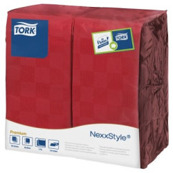 Tork Dinner Tovagliolo Textured Goffrati P/8 1200 Pcs-Tov-bordeaux