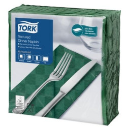 Tork Dinner Tovagliolo Textured Goffrati P/8 1200 Pcs-Verde scuro