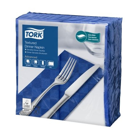 Tork Dinner Tovagliolo Textured Goffrati P/8 1200 Pcs-Blu